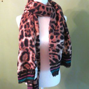 I-N-C International Concepts Fun Leopard Print Scarf